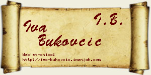 Iva Bukovčić vizit kartica